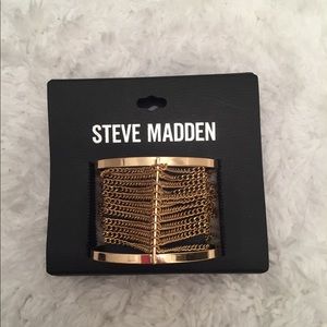 New Steve Madden Gold Chain Cuff